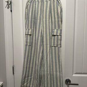 Bishop & young Striped Wide-Leg Pants
